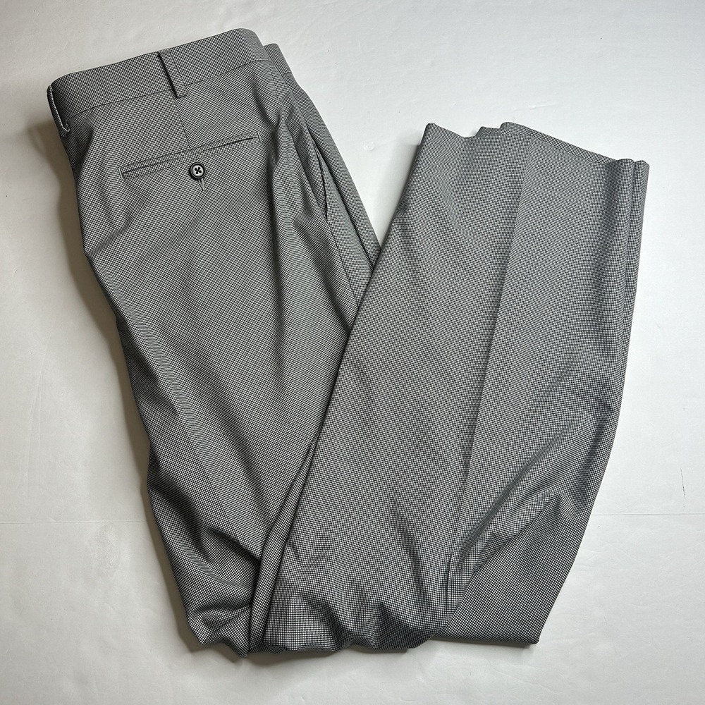 Ralph Ralph Lauren Houndstooth Dress Pants 36 Men's Size 36x30 White & Black